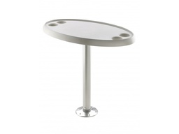 [PTF68] V-Quipment Pyöreä pöytä, Ø 60 cm, kiinteällä jalalla, korkeus 68 cm