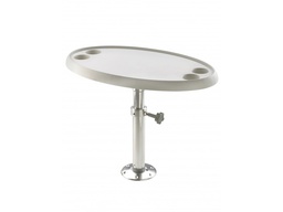 [PTT5070] V-Quipment Soikea pöytä, 76 x 45 cm, poisnostettavalla ja säädettävällä jalalla, korkeus 68 cm