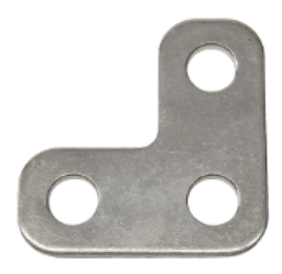 [EG8793] EGIS kytkentäkisko, 3 reikää, M8/M10, L-mallinen