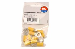 [KF 022910] K-Fix Abiko Rengasliitin M6 (6.5mm) kel., 10kpl/pakk. (A 4665 R)