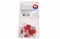 [KF 022100] K-Fix Abiko Laattaliitin 6.3x0.8mm pun., 10kpl/pakk. (A 1507 FLS)