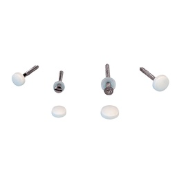 [44923] Nuova Rade Ruuvin peitelevy 4mm ruuville valkoinen 10kpl