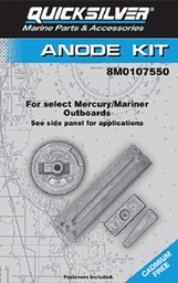 [45900057] Quicksilver 8M0107550 alumiini anodi kitti,  Mercury Verado and OptiMax