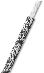[9518113406] Robline Sirius XTS 6mm Falli- tai skuutti köysi Dyneema musta/valkoinen