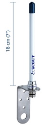 [PF AN NVHF00010] Scout KM-10 1 db VHF lasikuituantenni 0,18 m pitkä - Sisältää kaapelin ja liittimet