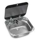 Dometic SNG 4237 neliönmuotoinen pesuallas lasikannella 420 x 370 x 146.50 mm