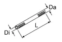 Webasto Polttoaineletku PME, 4,5x10,5 L=50, 20kpl