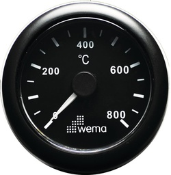 [21352010] WEMA pyrometri 0 - 800°, musta